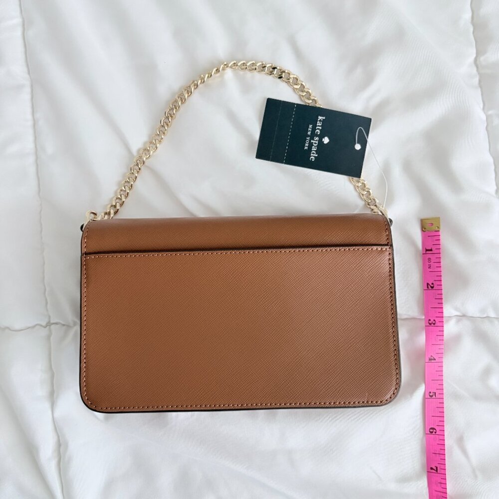 Kate Spade New York Madison Willow Mini Flap Crossbody Bag Brown NWT - Picture 8 of 10
